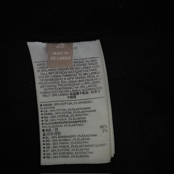 Banana Republic Black Corduroy Skinny Ankle Pant 28 - Picture 4 of 4